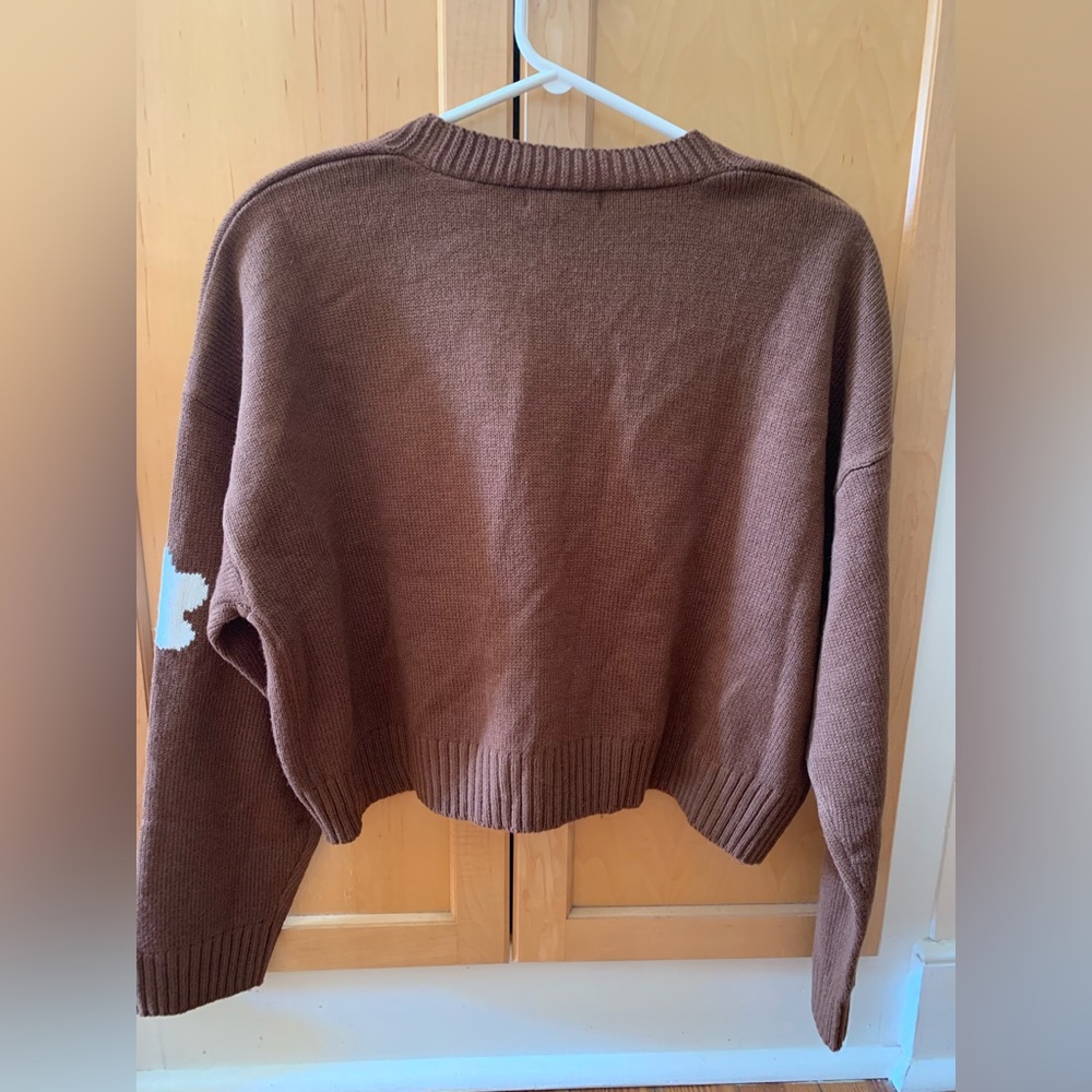 NWOT! Love Tree Chocolate Knit Cardigan Size M - Picture 7 of 11